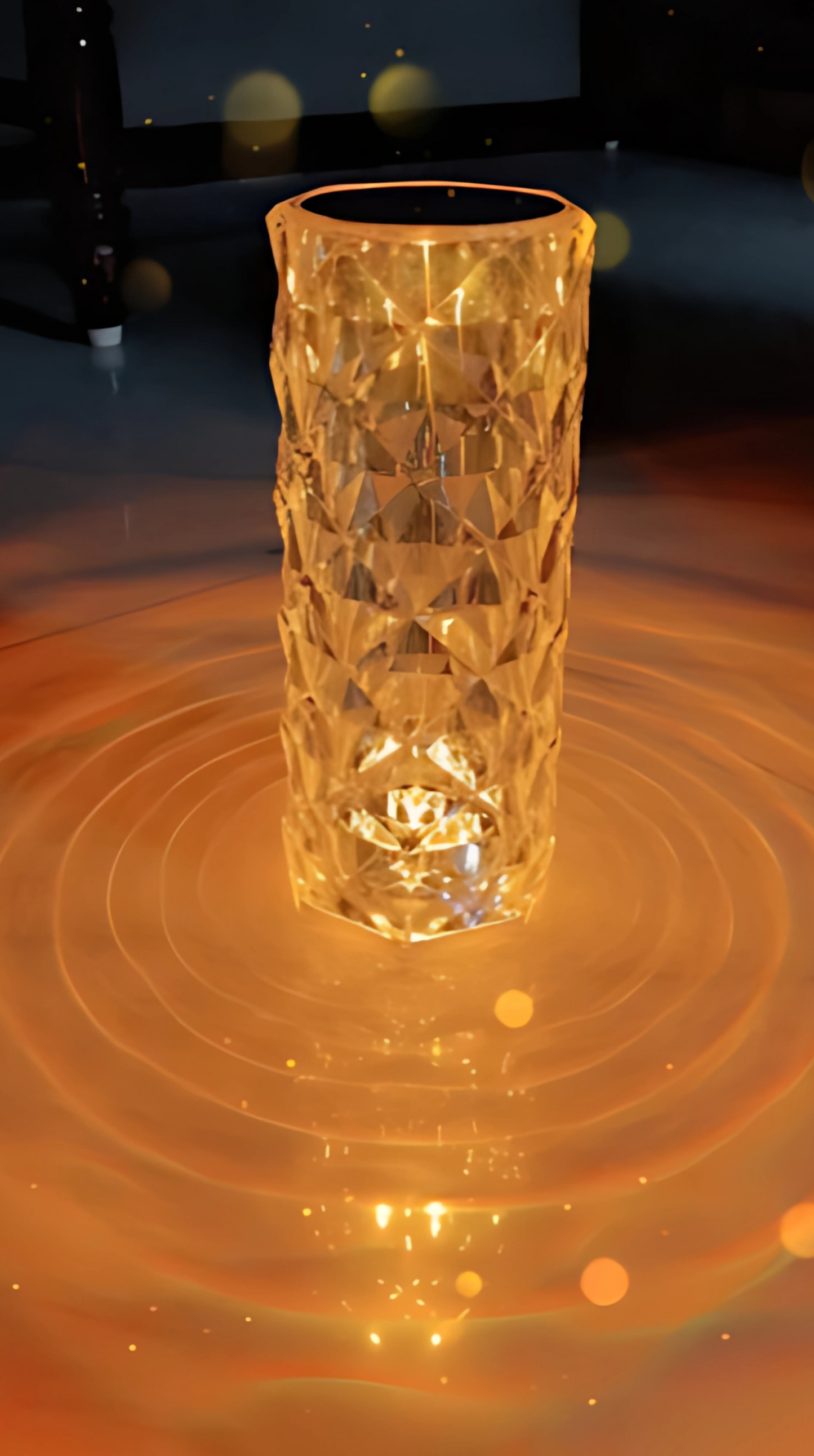 Nostalgic LED crystal lamp