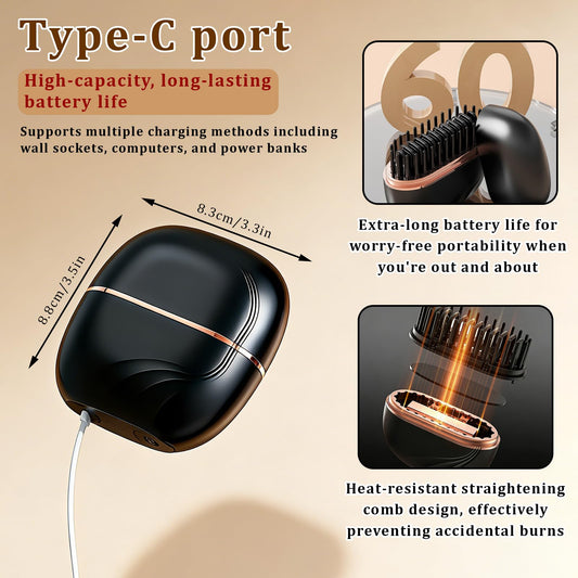 Nostalgic Portable Hair Straightener