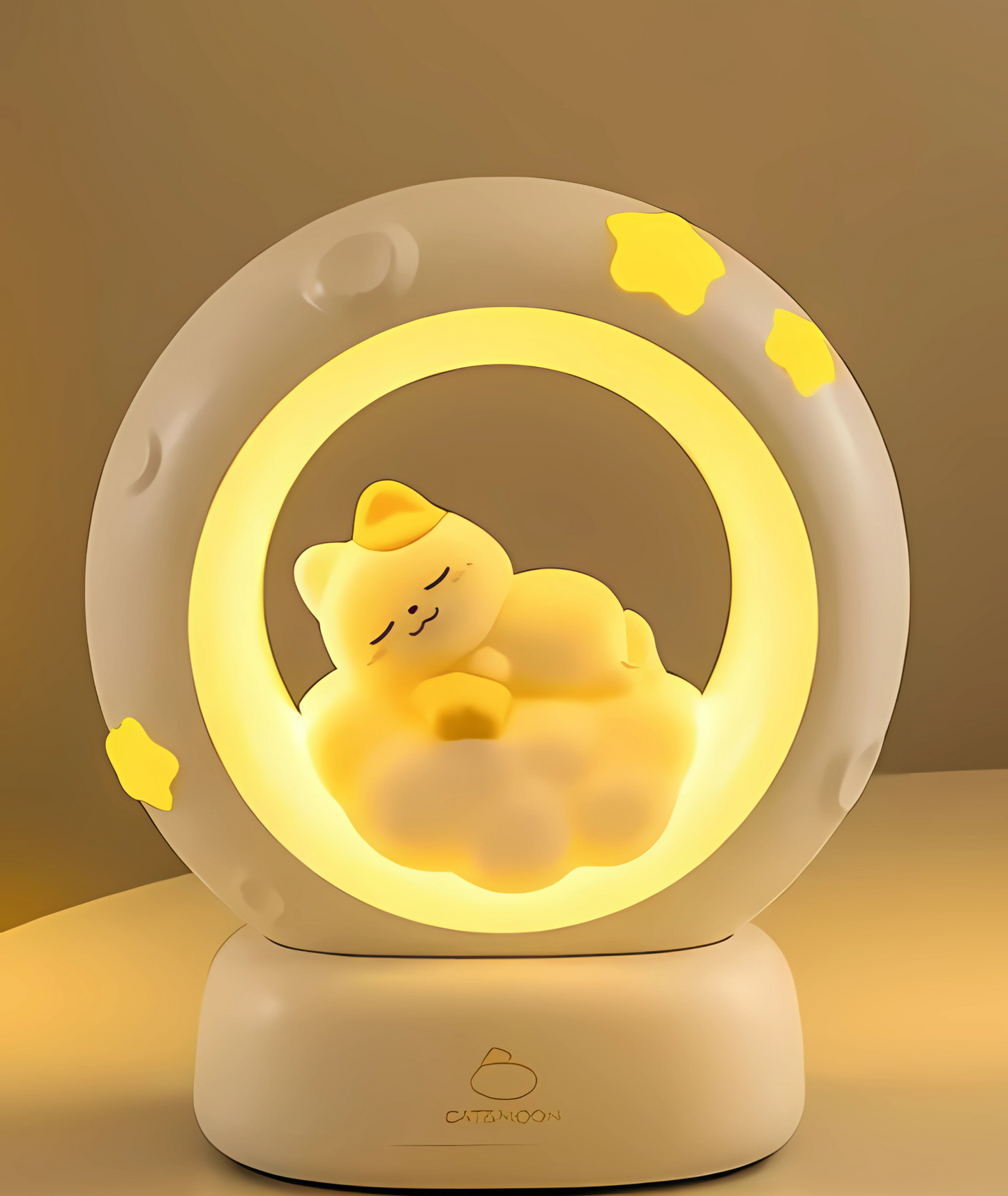 Nostalgic cat and moon light