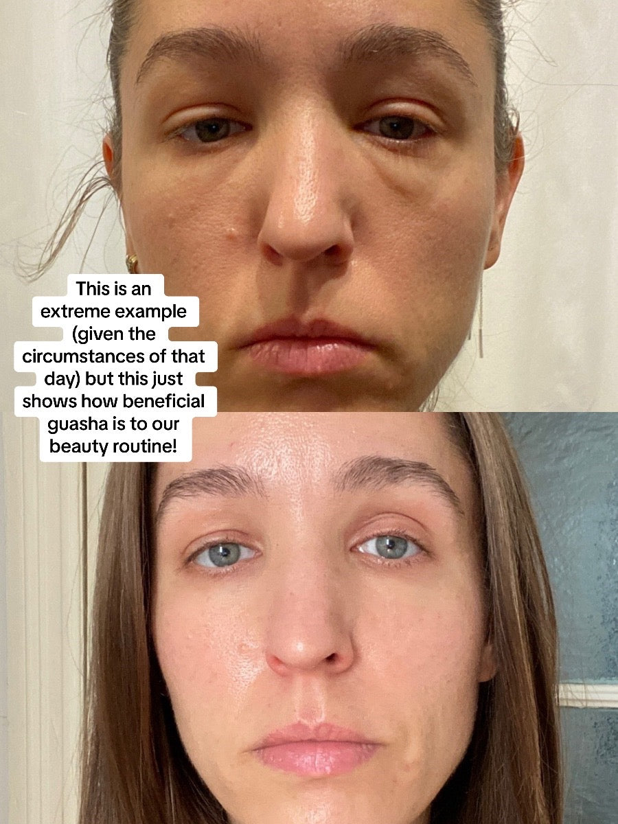 Nostalgic Facial Massager Jade Roller & Gua Sha Tool : Jawline+Glow